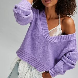 Free People Rhea V Neck Sweater*